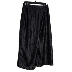 Zara High Waist Wide Leg Animal Leopard Print Culottes Brown Black Size S